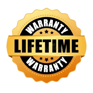 Lifetime warranty badge